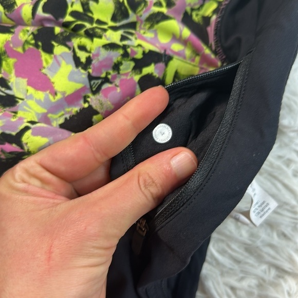 Lululemon Pace Rival Mid-Rise Skirt *Tall Inflected Highlight Yellow Multi Black - Picture 6 of 7